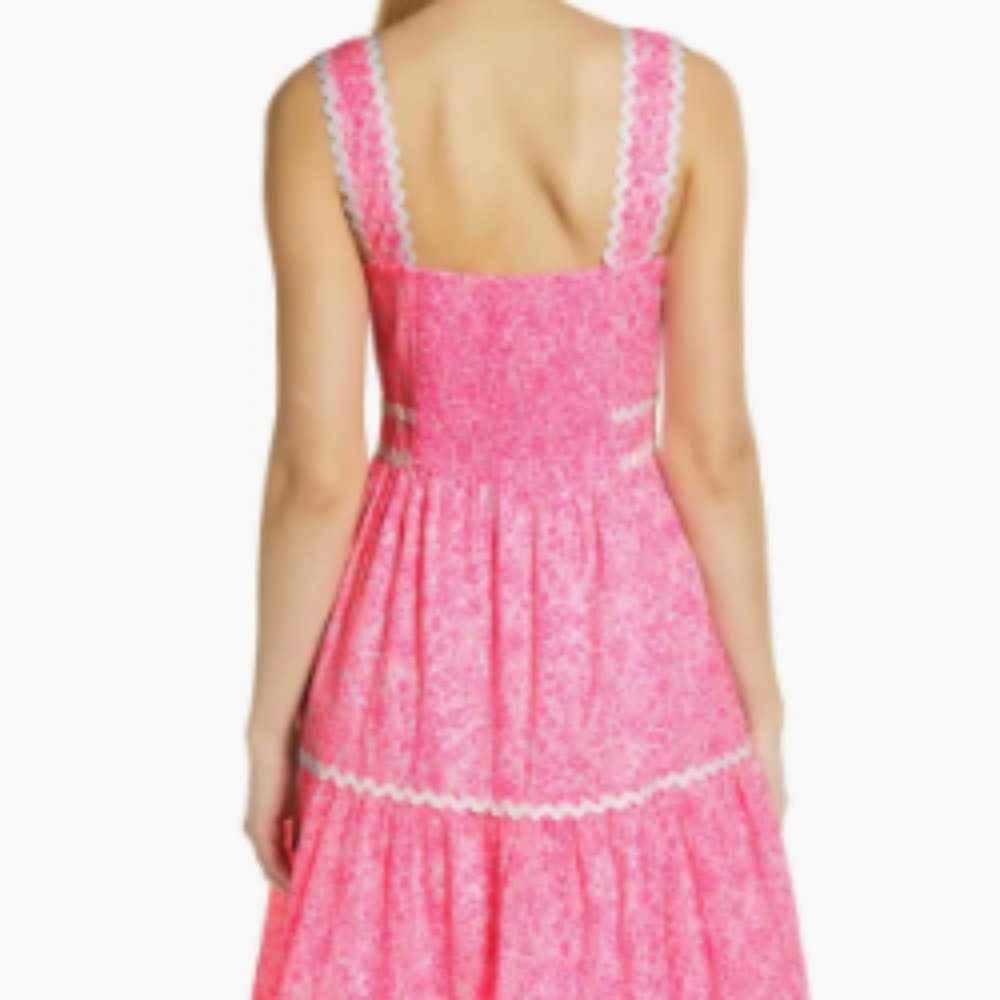 Lilly Pulitzer Pink Shandy Invest A Gator Midi Dress - Picture 2 of 7
